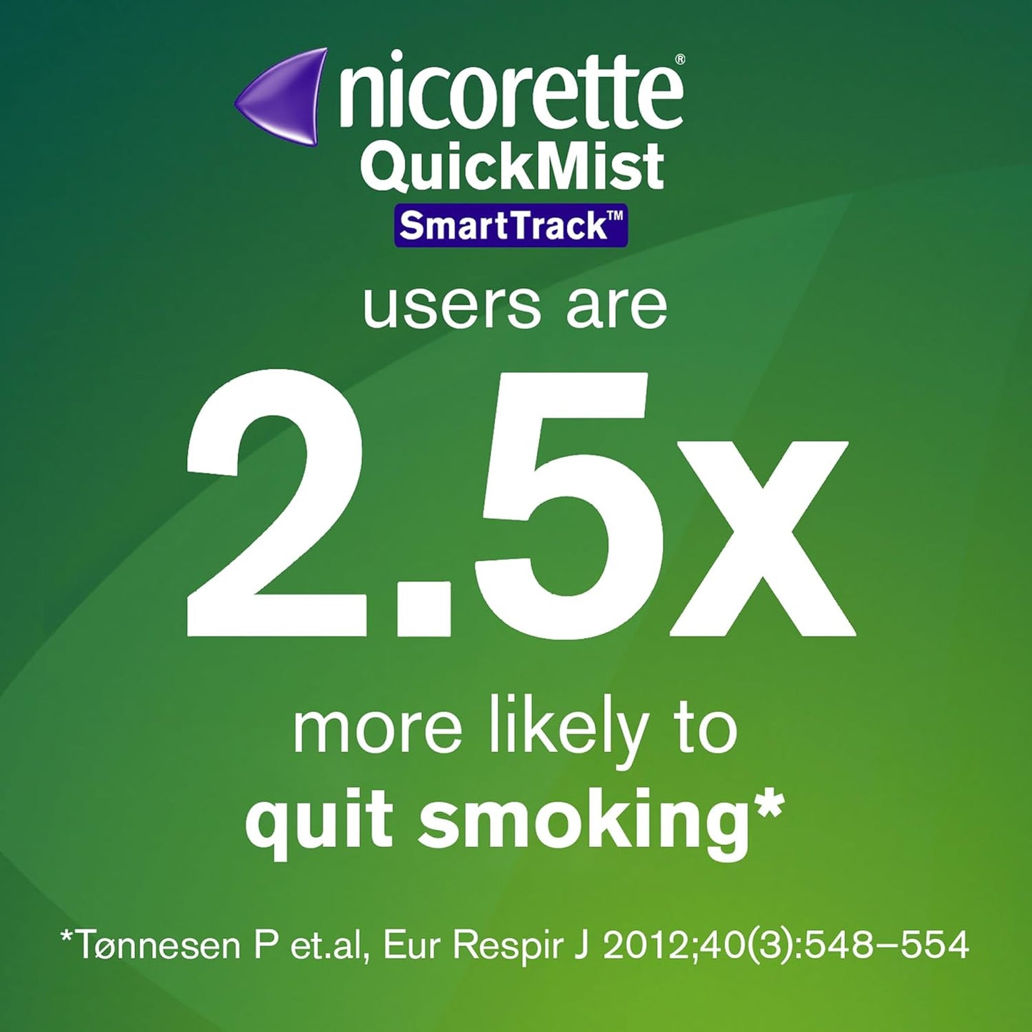 Nicorette QuickMist SmartTrack Mouthspray 150 Sprays Duo Pack – Freshmint