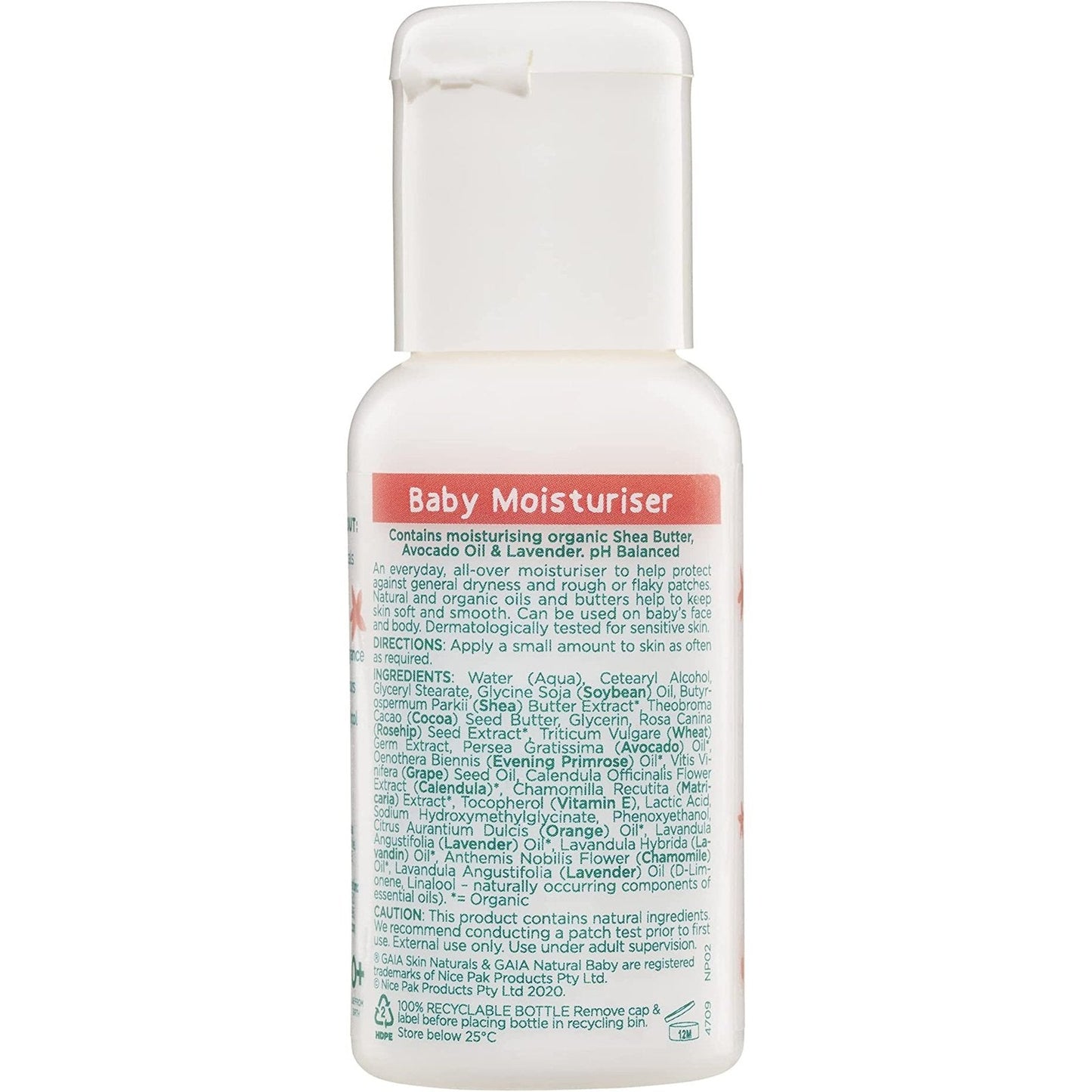 GAIA Natural Baby 3Pack Mini Traveller Kit 50ml - Cutprice Online