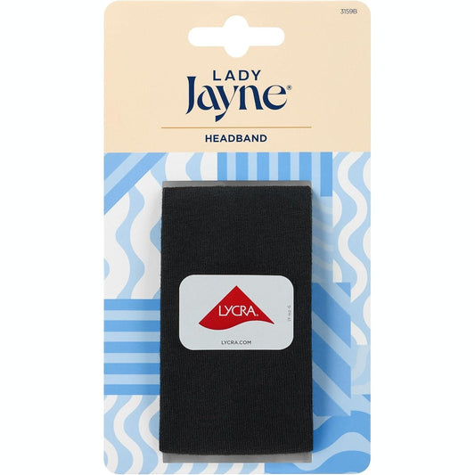 Lady Jayne Soft Head Band Navy & Blk 5cm