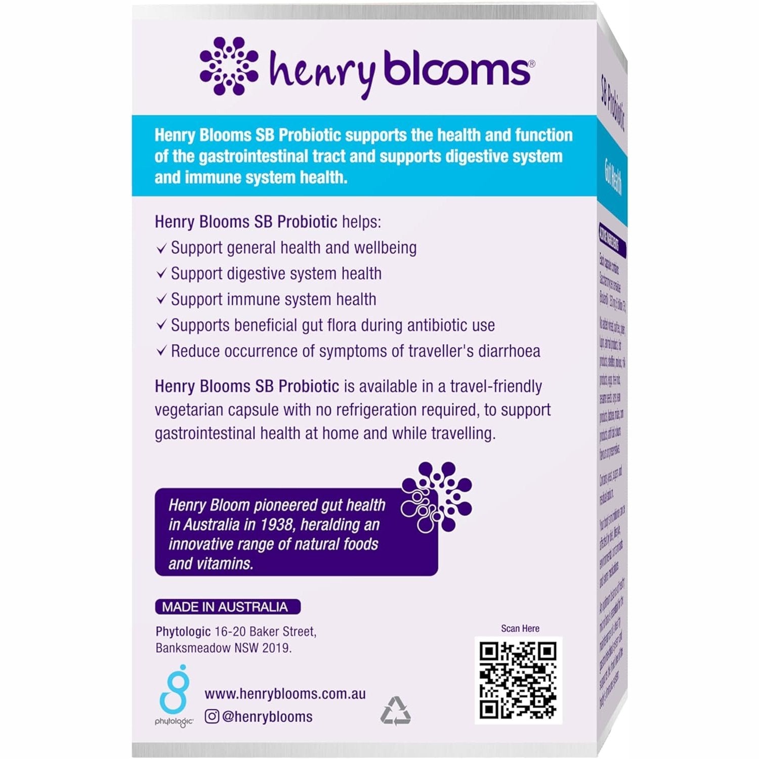 Henry Blooms SB Probiotic 30c - Cutprice Online