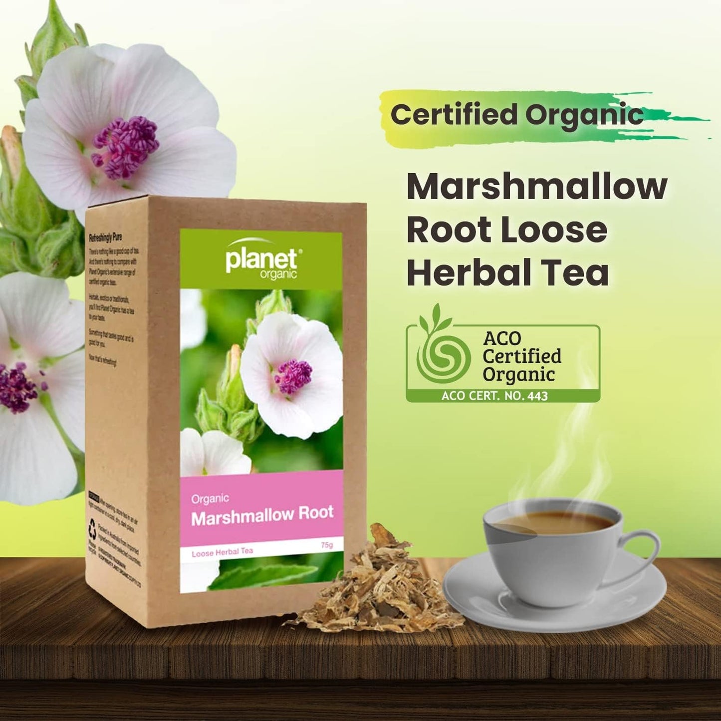 Planet Organic Organic Marshmallow Root Loose Leaf Tea 75g - Cutprice Online
