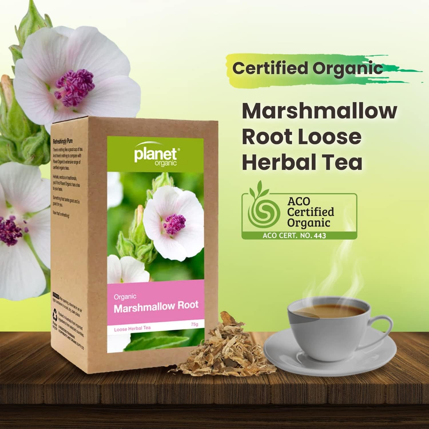 Planet Organic Organic Marshmallow Root Loose Leaf Tea 75g - Cutprice Online