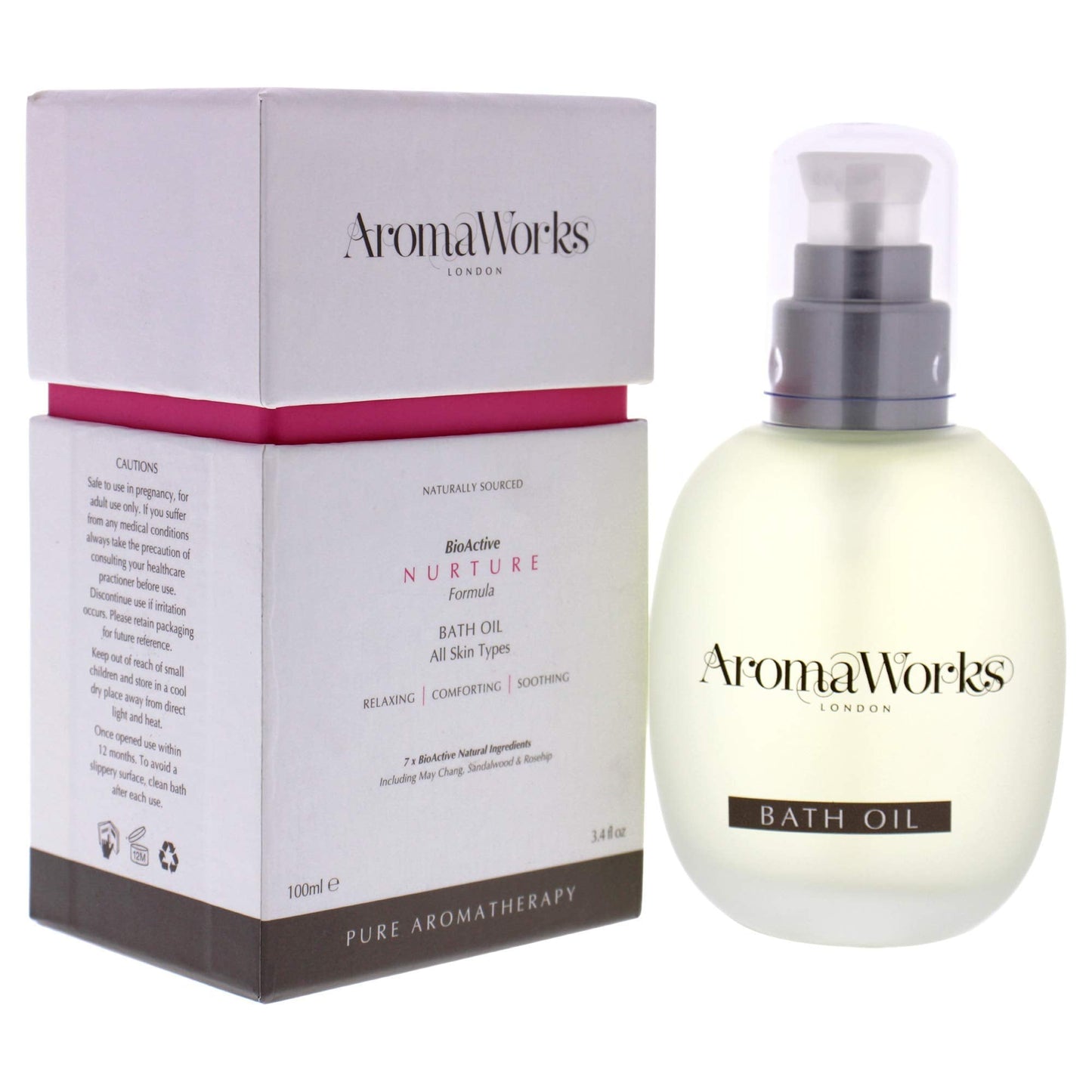 Aromaworks Bath Oil Bioactive Nurture Formula 100ml - Cutprice Online