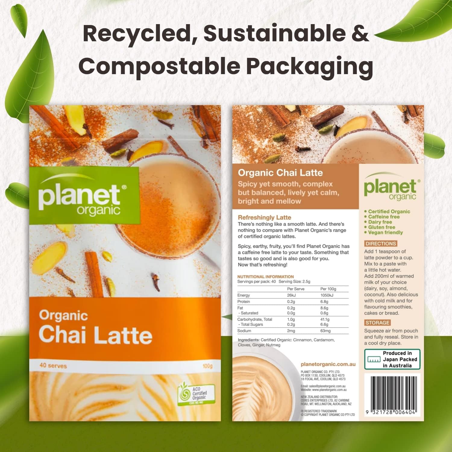 Planet Organic Organic Chai Latte 100g - Cutprice Online