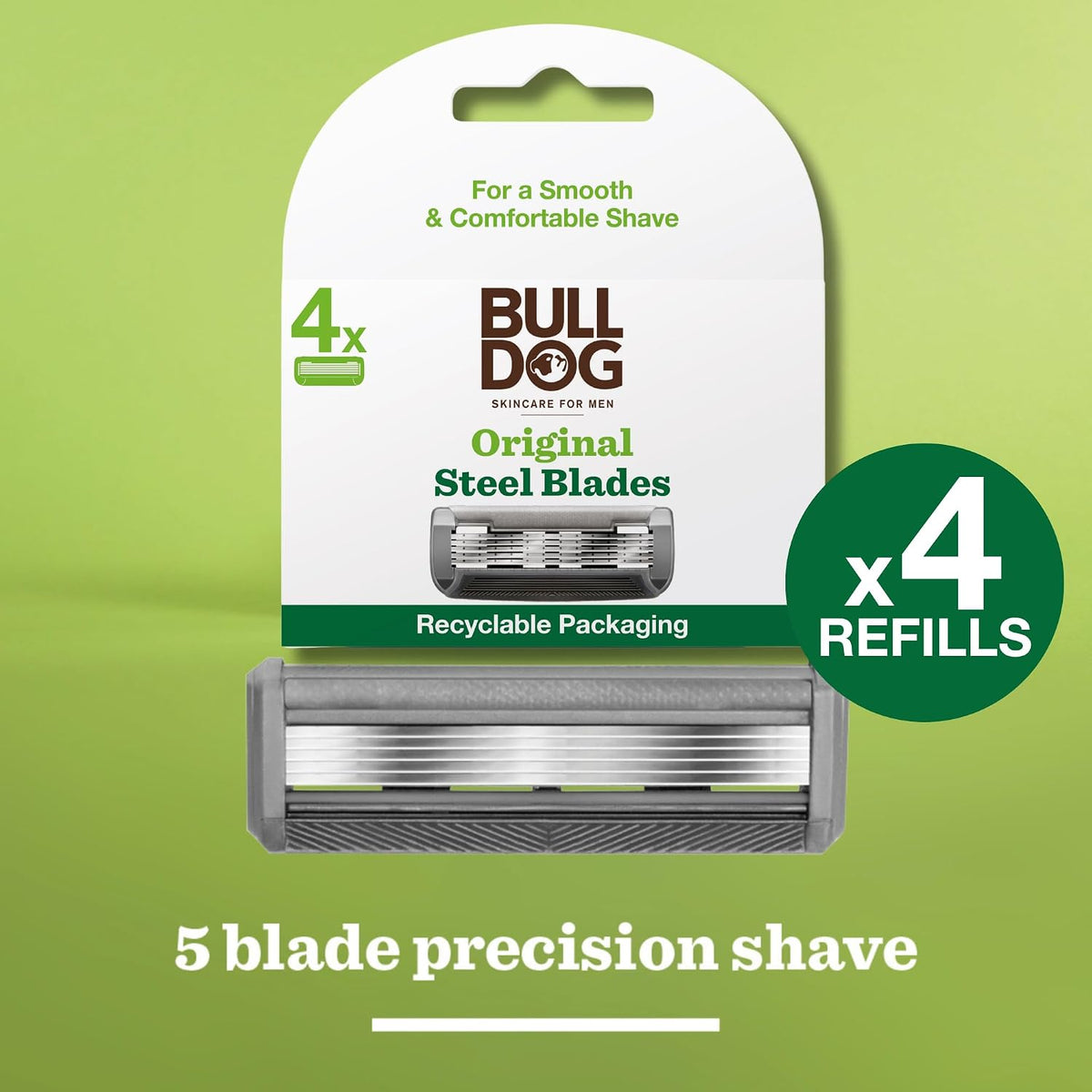 Bulldog Orignl Blade Refills 4ea