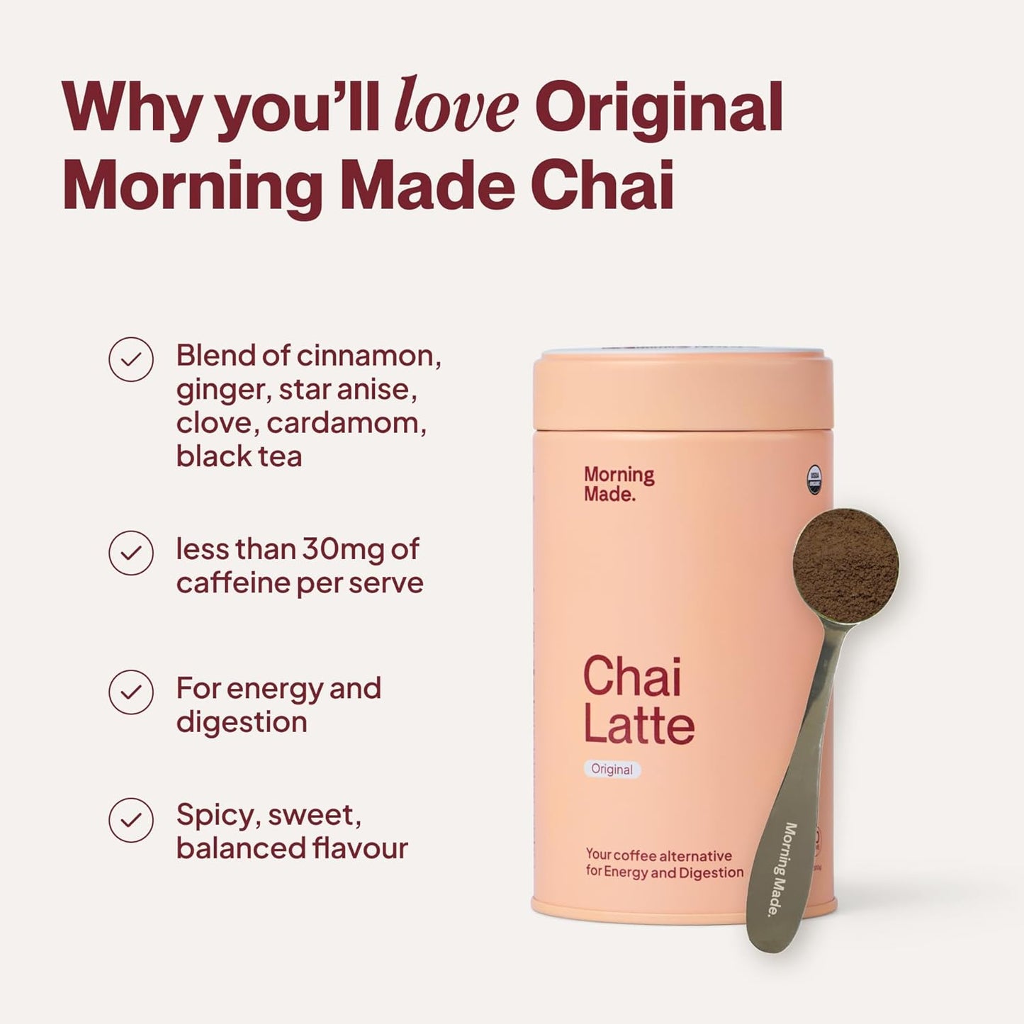 Morning Made Original Chai Latte 300g - Cutprice Online