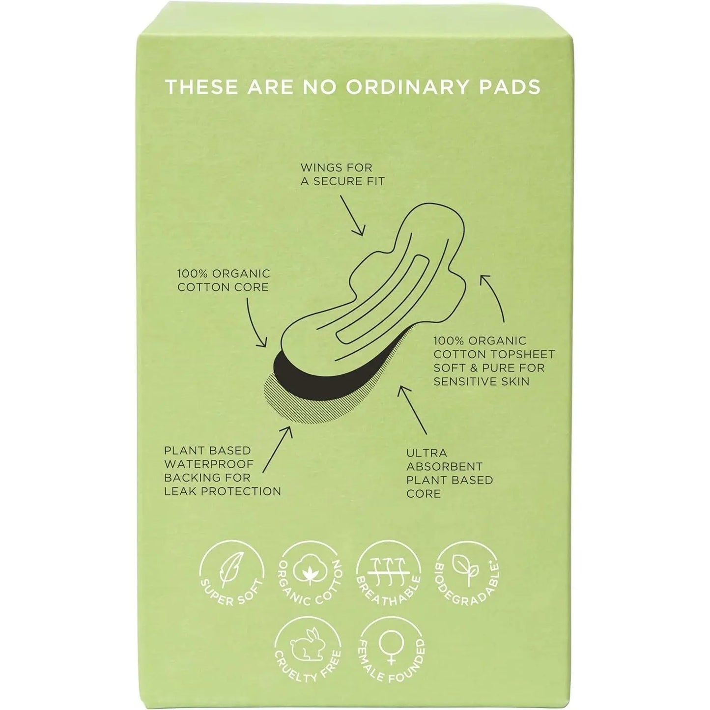 TOM ORGANIC Pads Regular 10PK TOM ORGANIC
