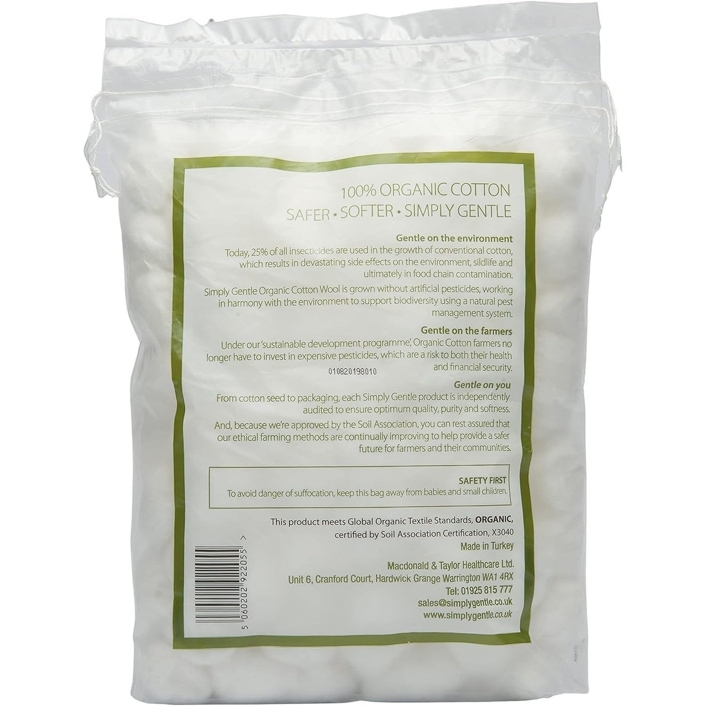 SIMPLY GENTLE ORGANIC Cotton Balls 100pk - Cutprice Online