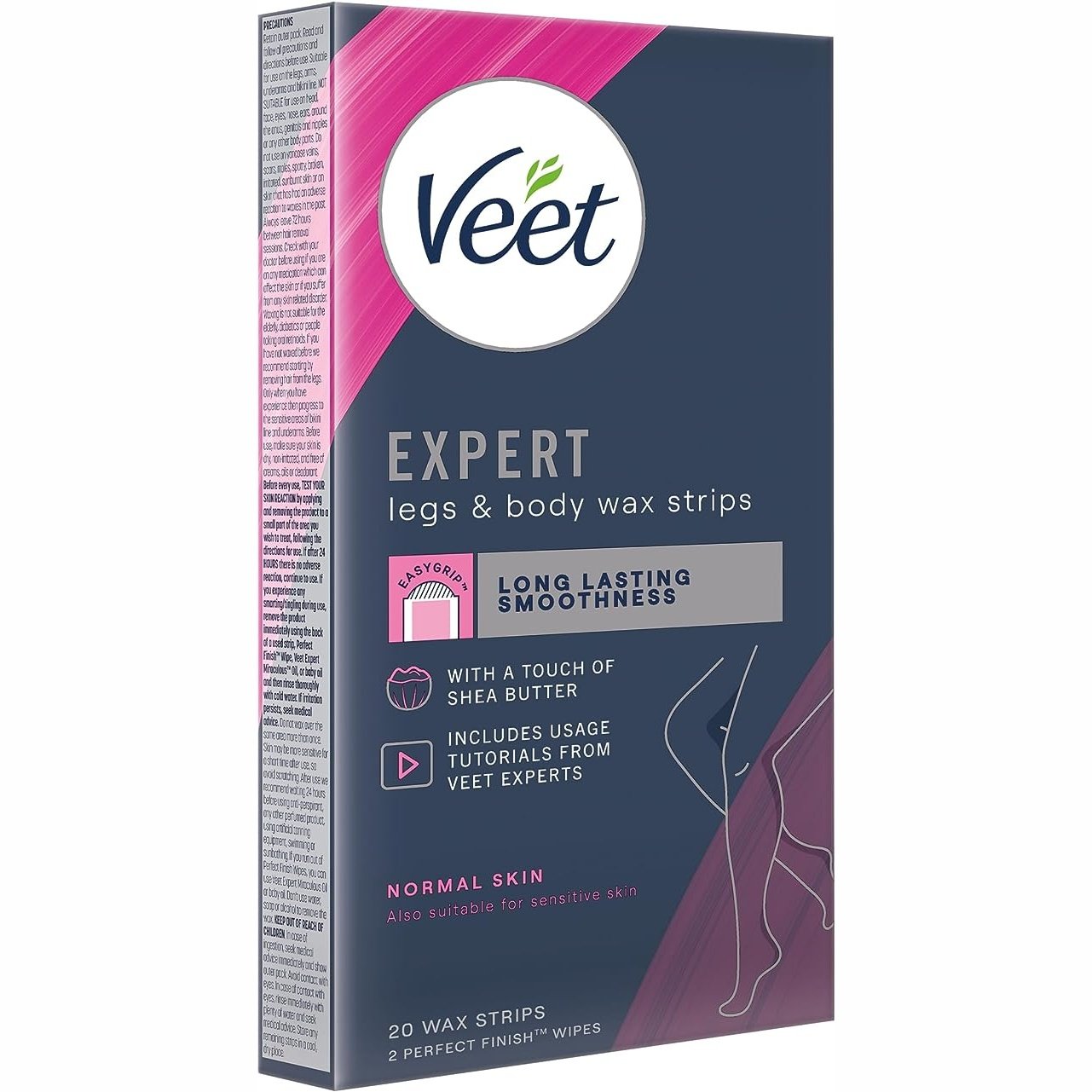 Veet Expert Legs & Body Wax Strips 20 Pack - Cutprice Online