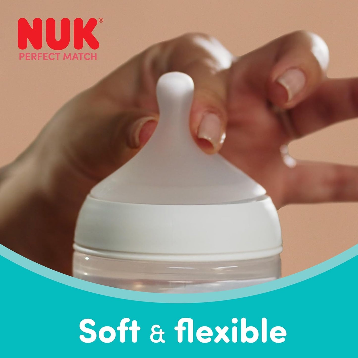 Nuk Perfect Match Bottle 260ml 3m+ 2pk