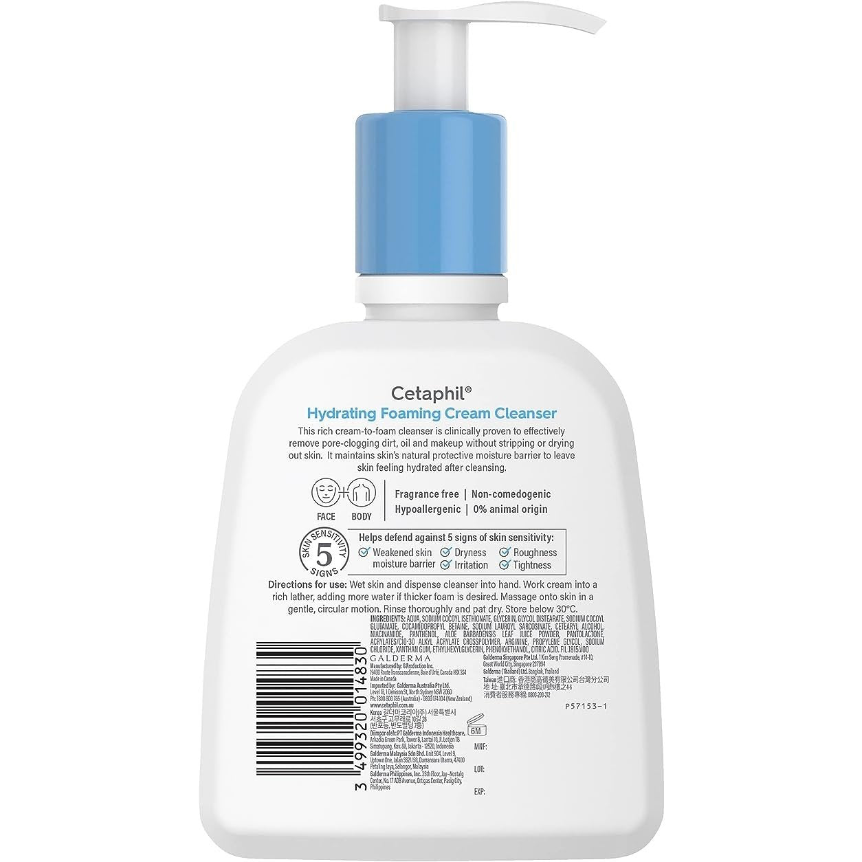 Cetaphil Hydrating Foaming Cream Cleanser 236ml - Cutprice Online