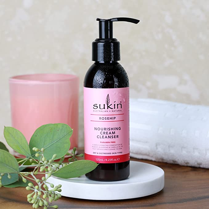 SUKIN Rosehip Nourishing Cream Cleanser 125 mL - Cutprice Online