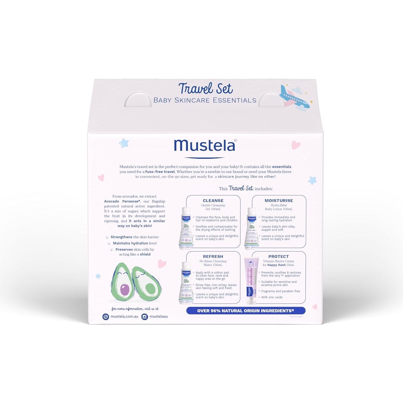 Mustela 4 Piece Travel Set