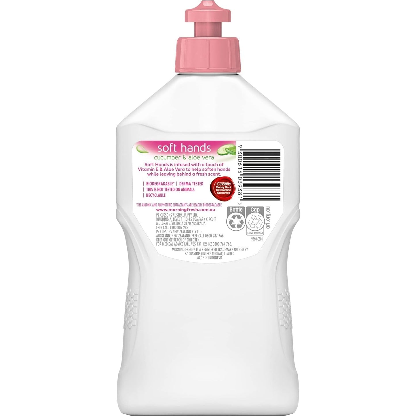 Morning Fresh Soft Hands Cucumber & Aloe Vera Dishwashing Liquid 350ml