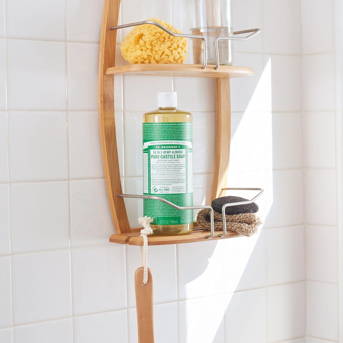 Dr. Bronner's Pure-Castile Soap Liquid (Hemp 18-in-1) Almond 946ml - Cutprice Online