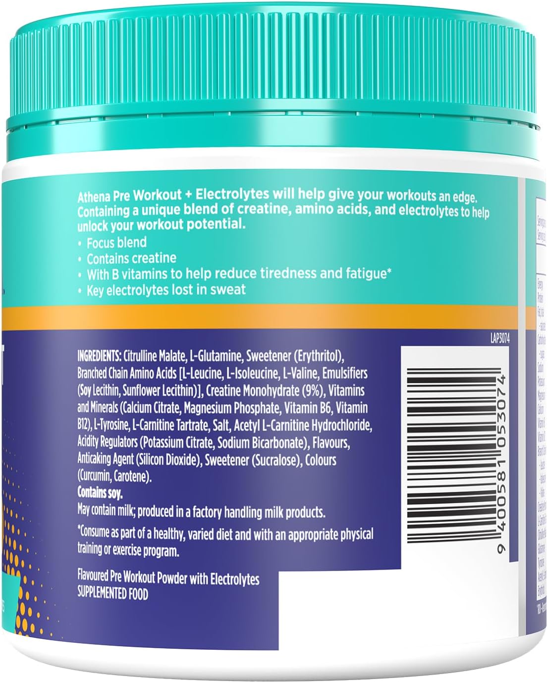 Athena Pre Workout+ele Mango Brst 275g