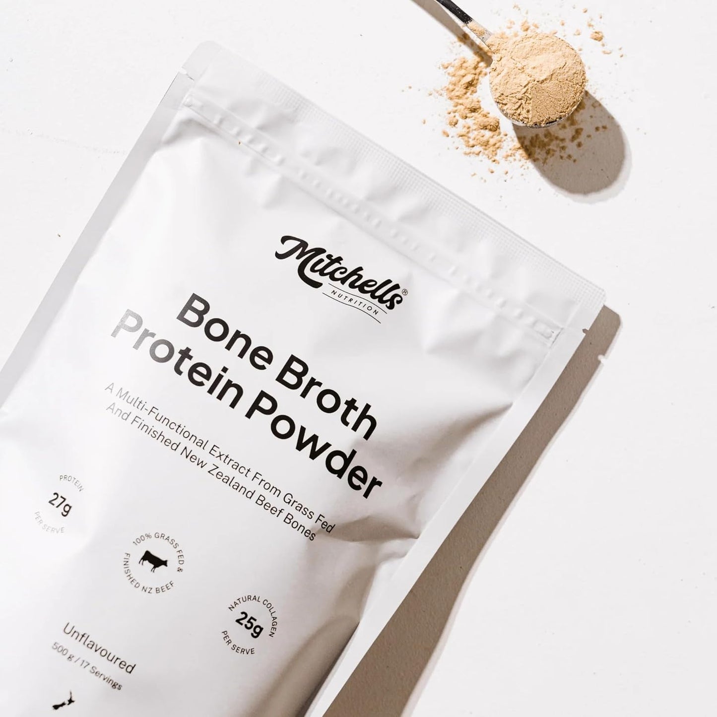 Mitchells Nutrition Bone Broth Protein Powder Unflavoured 500g - Cutprice Online