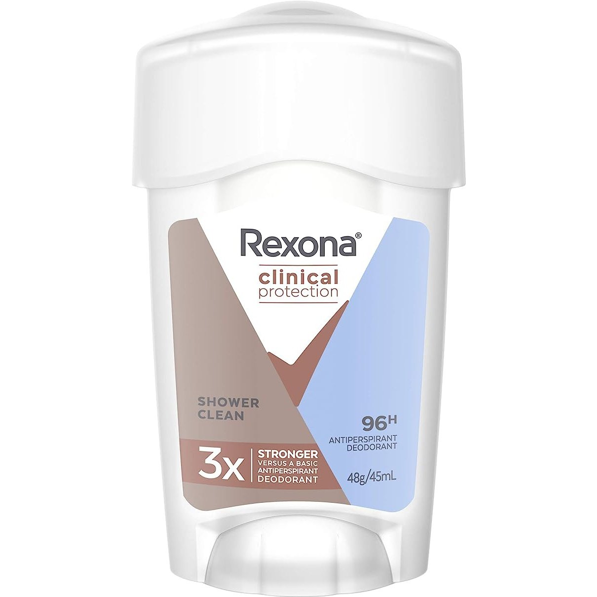 Rexona for Women Clinical Protection Antiperspirant Deodorant Shower Clean 45ml - Cutprice Online