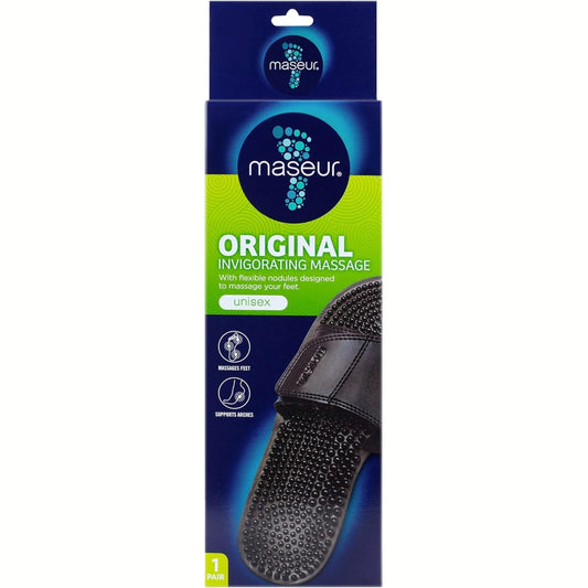 Maseur Invigorating Massage Sandal Black Size 8