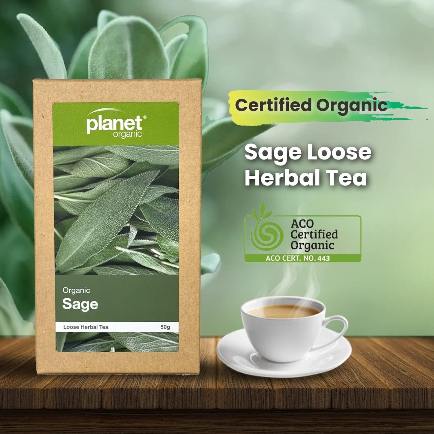 Planet Organic Organic Sage Loose Leaf Tea 50g - Cutprice Online