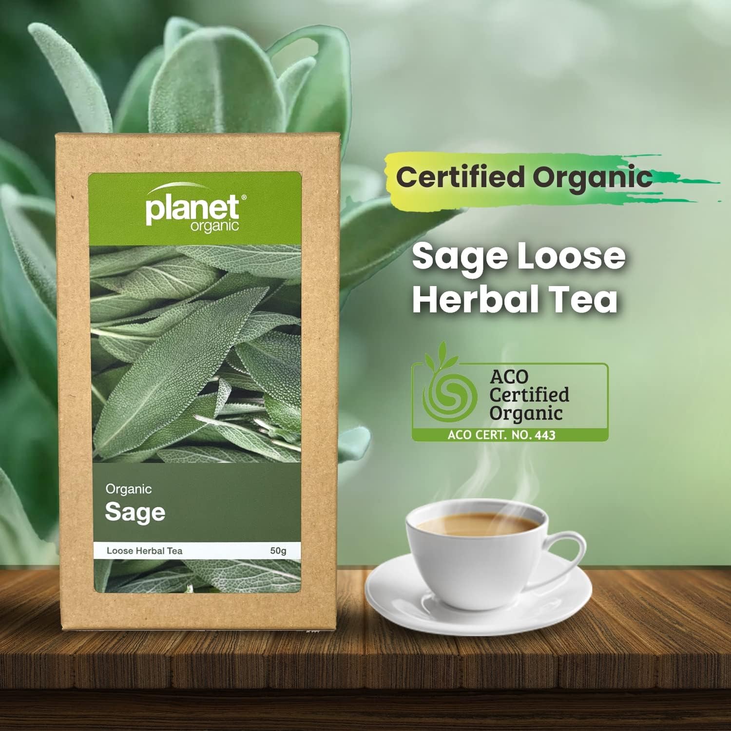 Planet Organic Organic Sage Loose Leaf Tea 50g - Cutprice Online