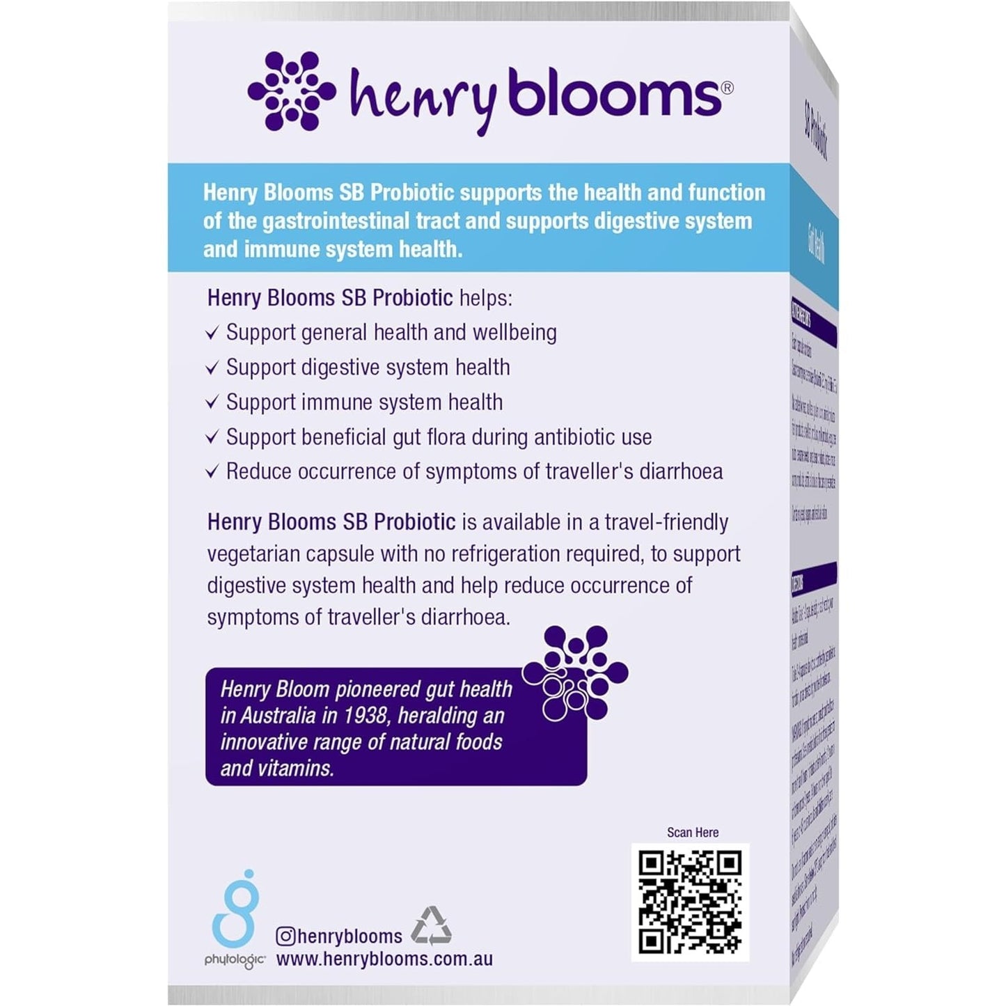 Henry Blooms SB Probiotic 60c - Cutprice Online