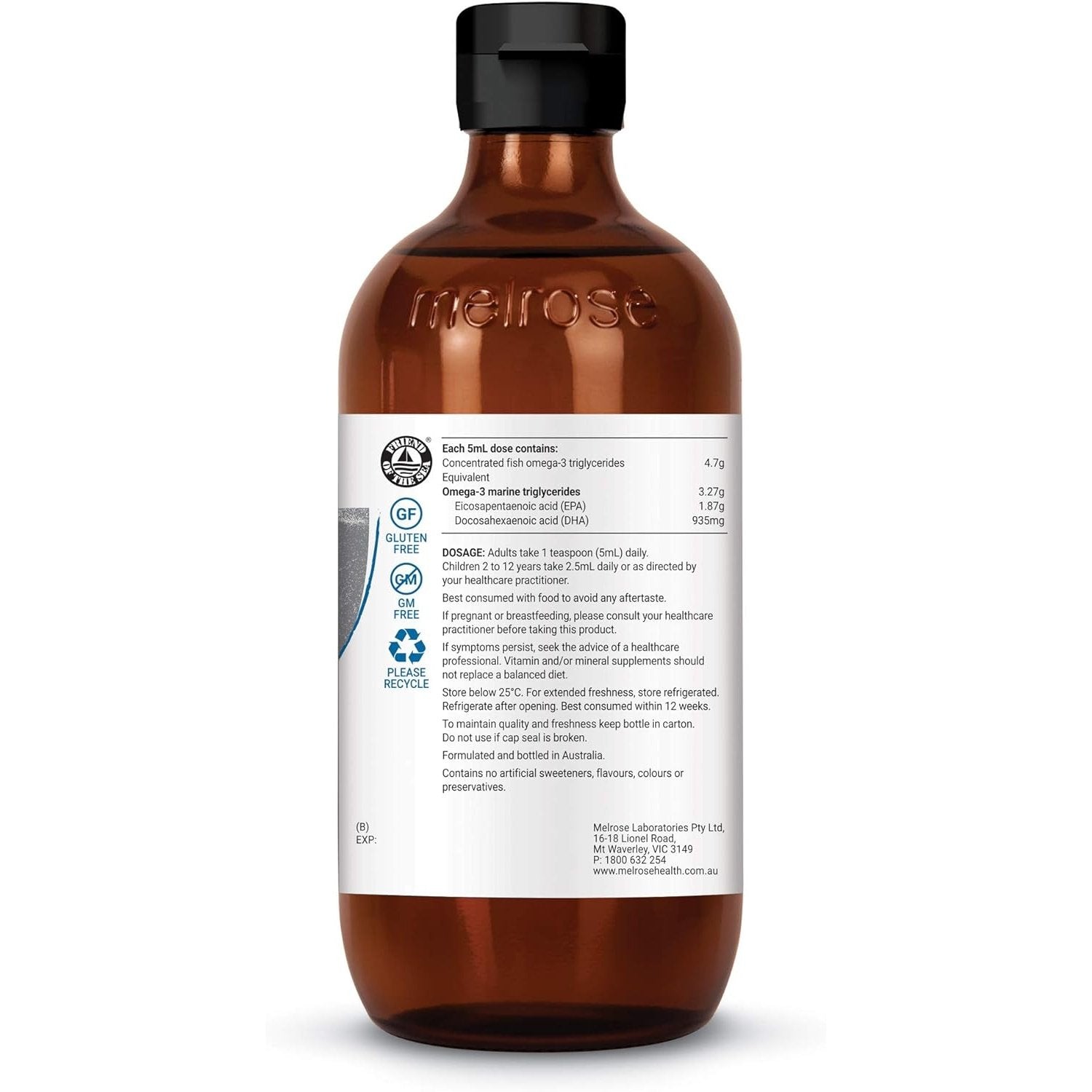 Melrose Ultra Premium High Strength Fish Oil 200ml - Cutprice Online