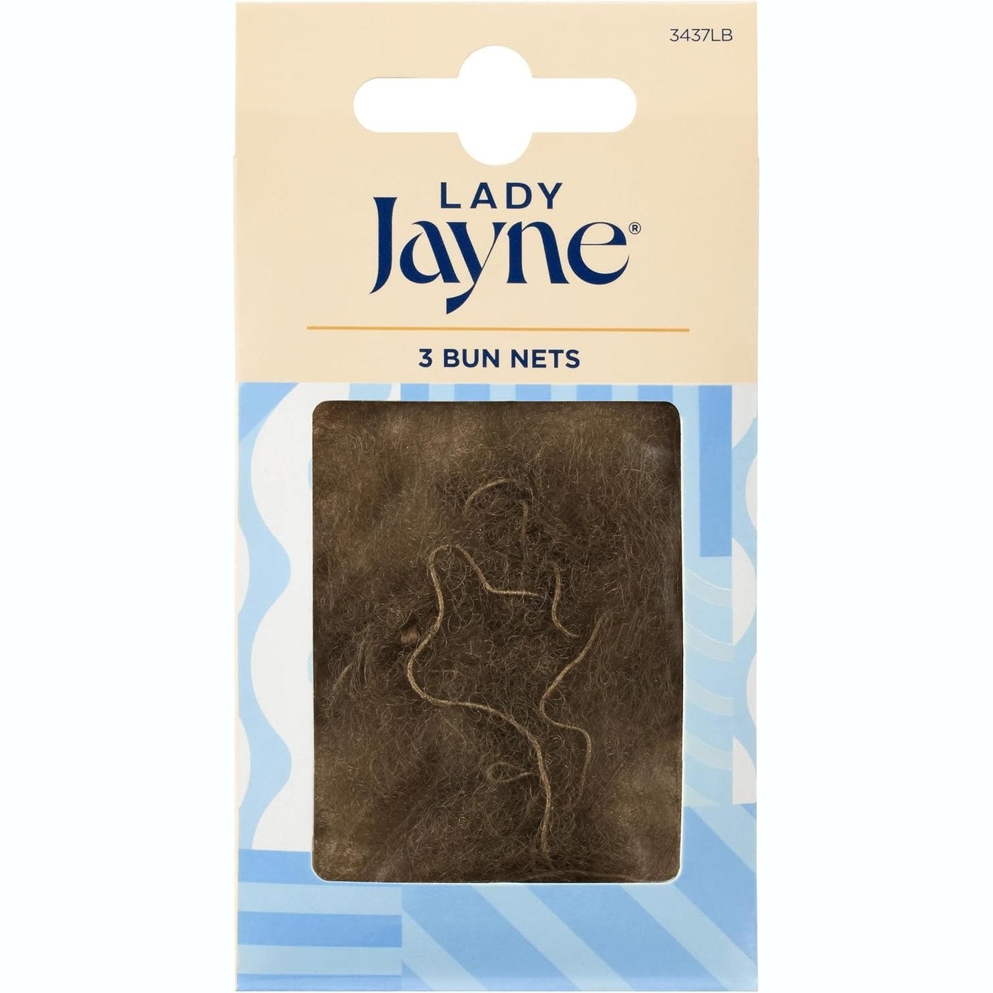 Lady Jayne Light Brown Bun Nets - 3 Pk