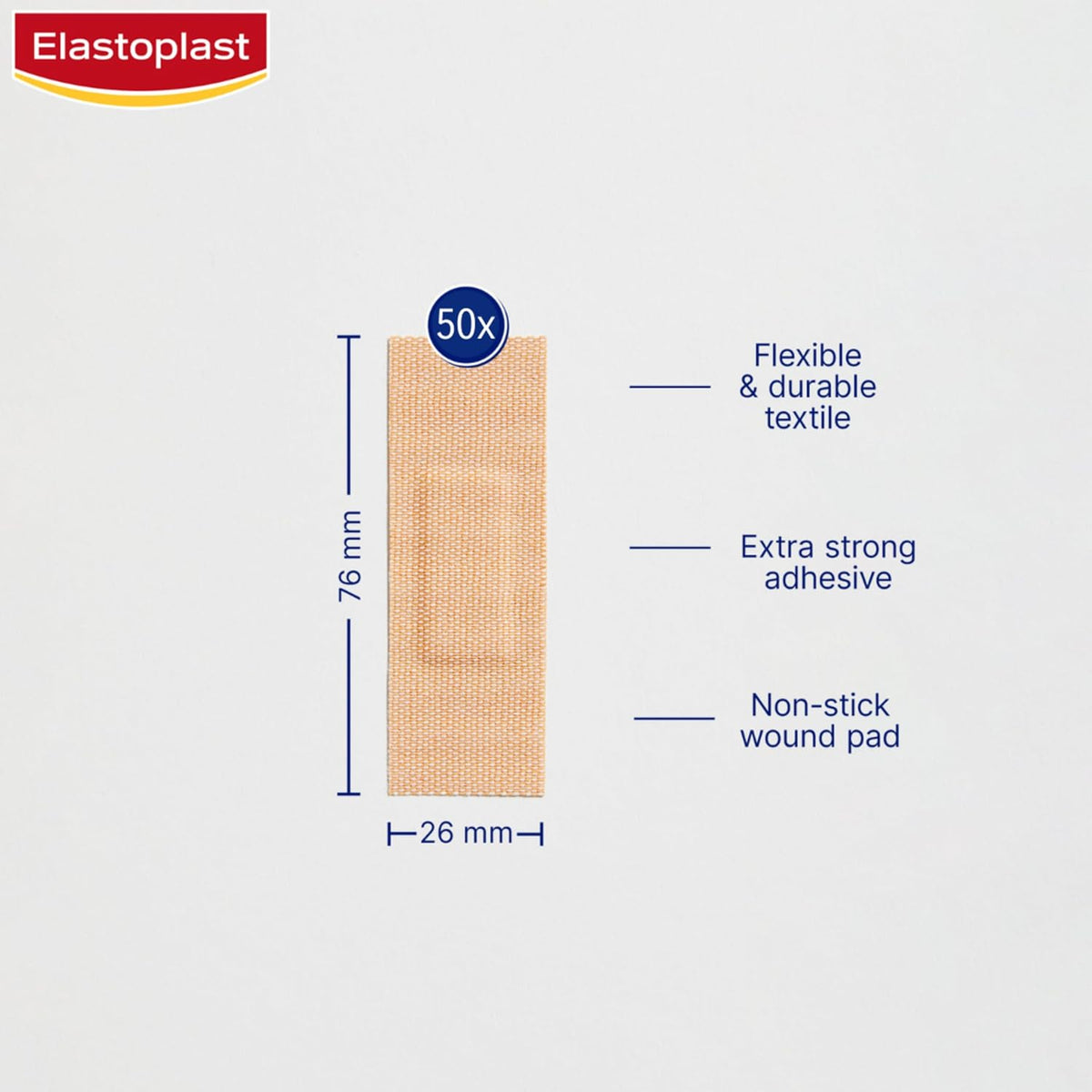 E/plast Extra Tough W/proof Strips 50pk