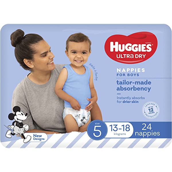 Huggies Nappies Ultra Dry Toddler Boy 18PK - Cutprice Online
