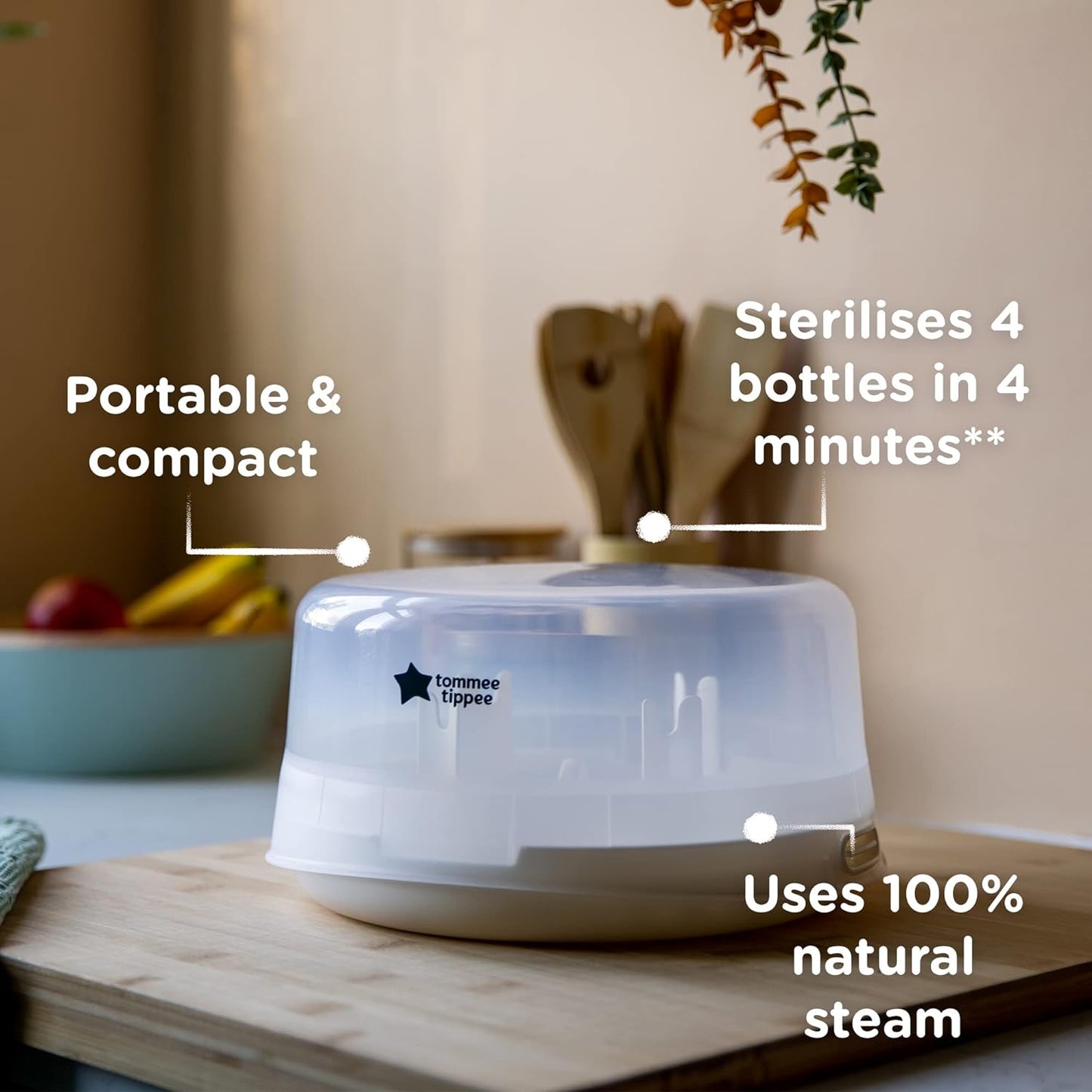 Tommee Tippee Closer to Nature Microwave Steam Steriliser - Cutprice Online