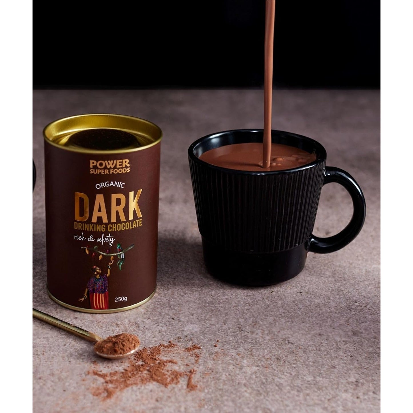 POWER SUPER FOODS Organic Dark Drinking Chocolate 250g - Cutprice Online