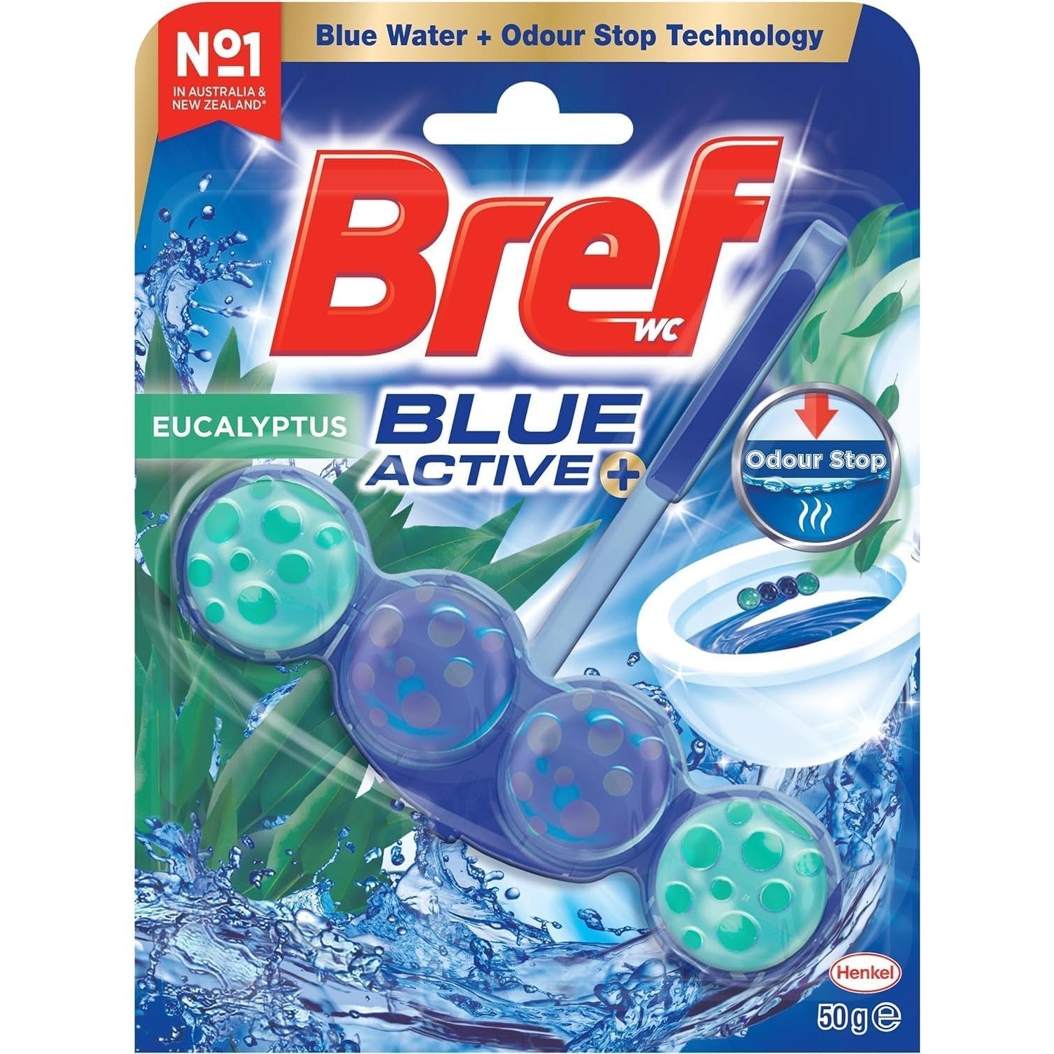 Bref Toilet Cleaner Cage Odour Stop Eucalyptus 50g
