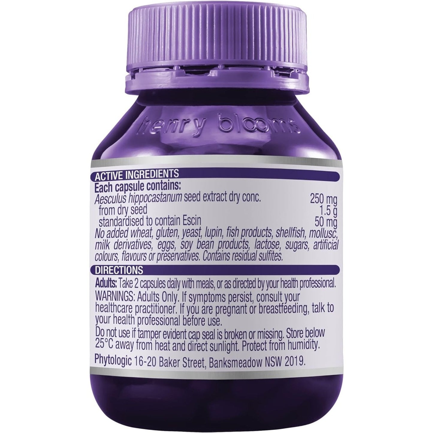 Henry Blooms Horse Chestnut 1500mg 90c - Cutprice Online