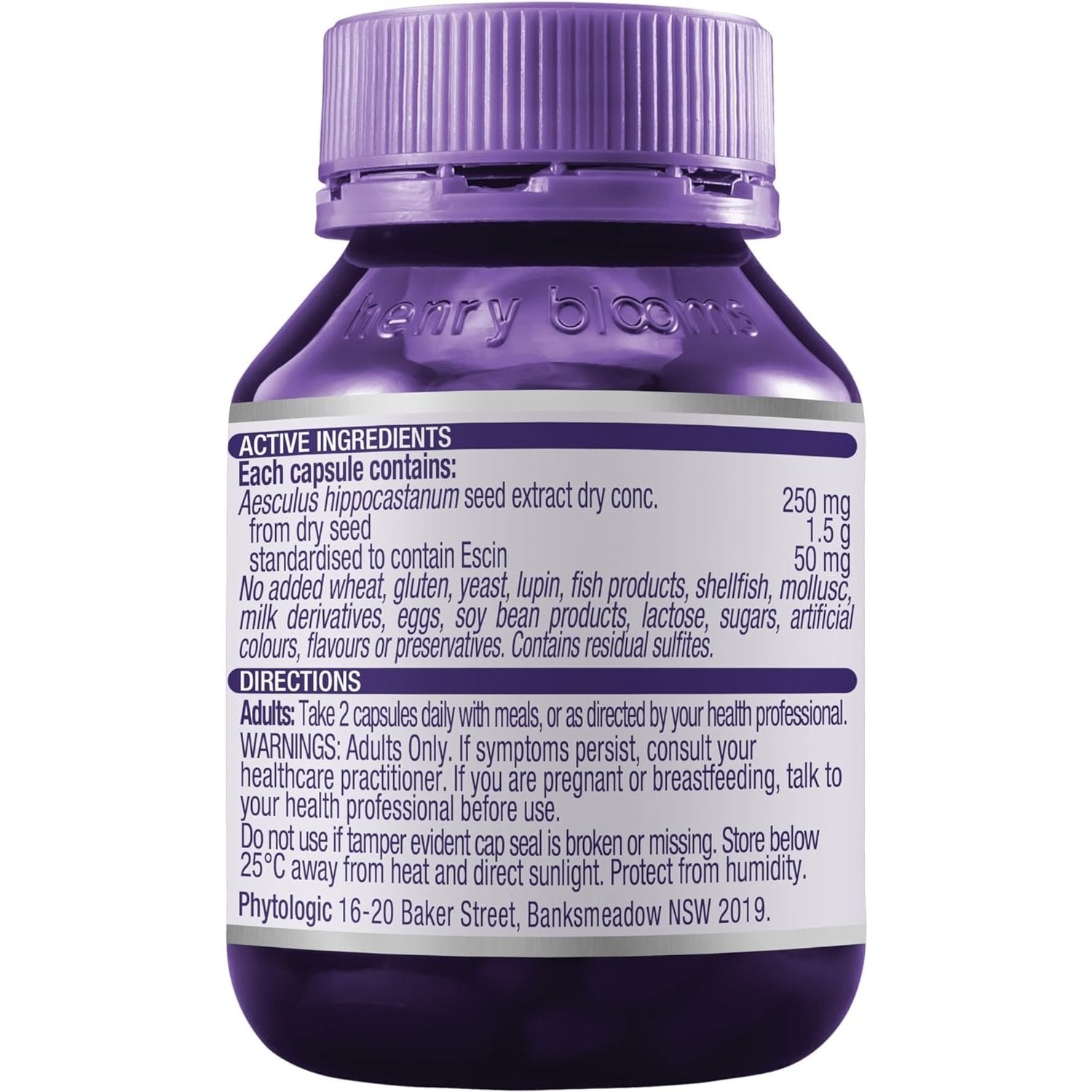 Henry Blooms Horse Chestnut 1500mg 90c - Cutprice Online