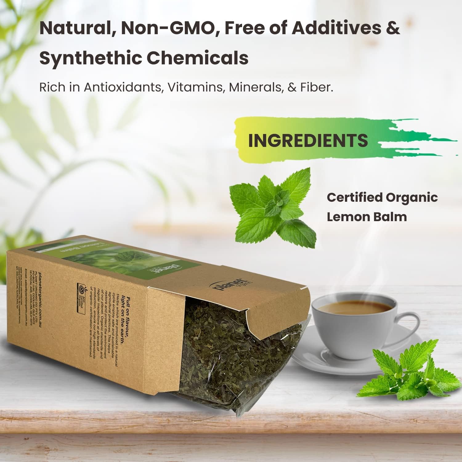 Planet Organic Organic Lemon Balm Loose Leaf Tea 20g - Cutprice Online