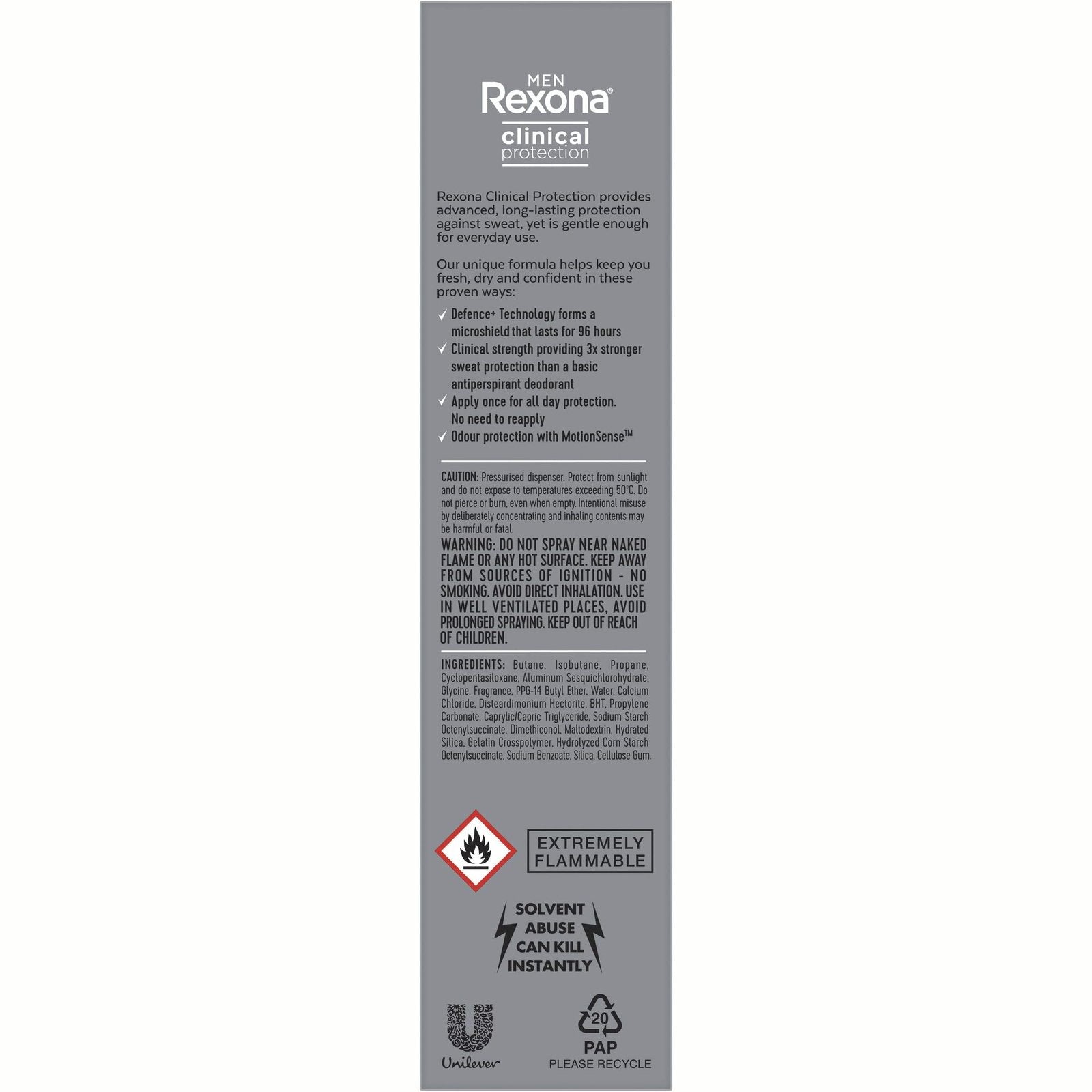 Rexona for Men Clinical Protection Antiperspirant Sport 180ml - Cutprice Online