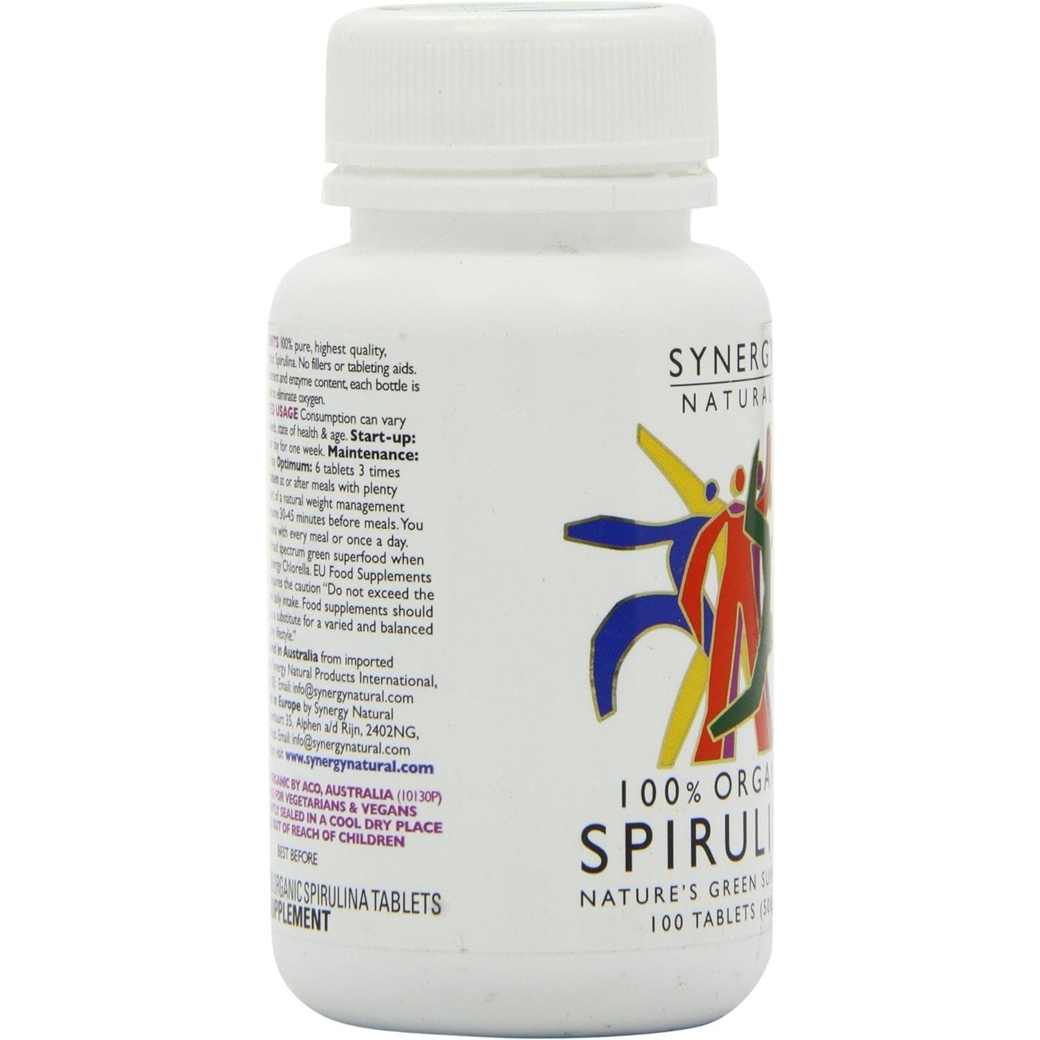 Synergy Natural Organic Spirulina 500mg 100t - Cutprice Online