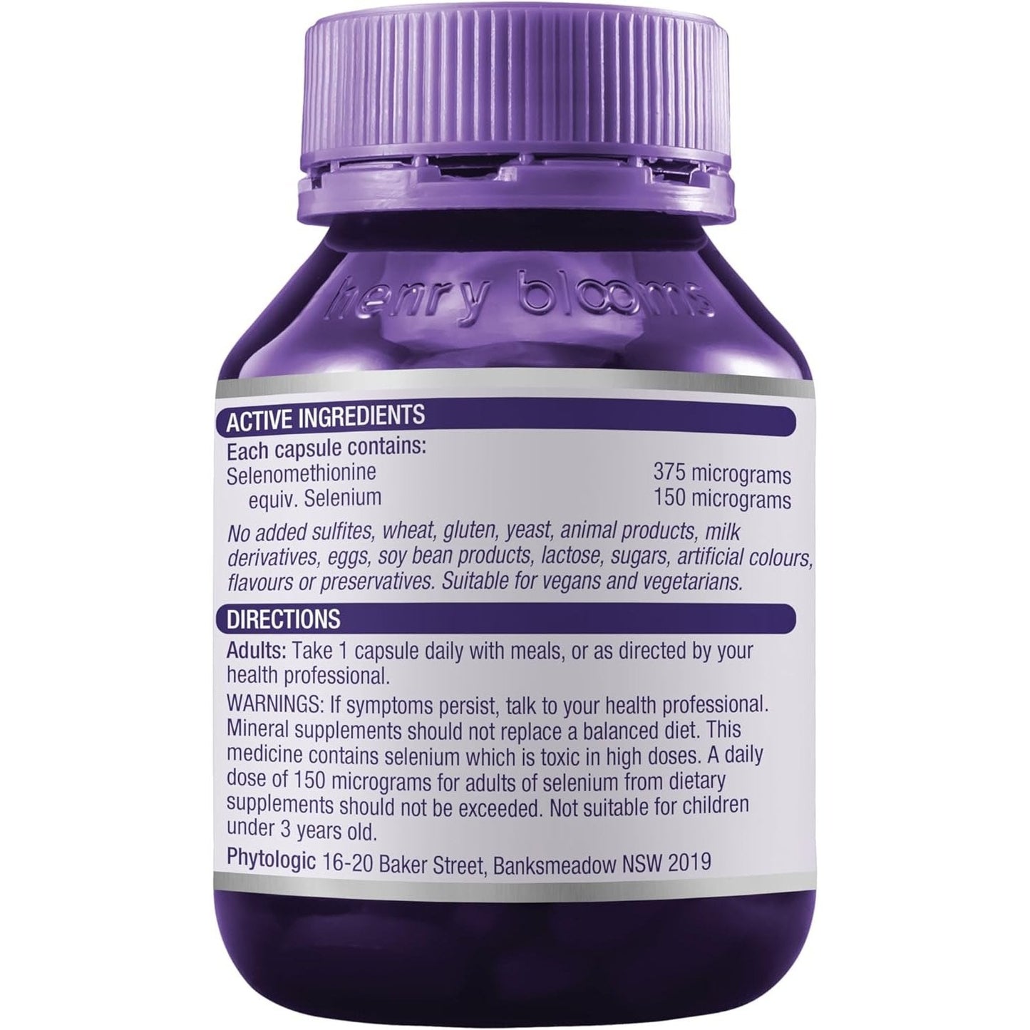 Henry Blooms Selenium Forte 150mcg 90c - Cutprice Online