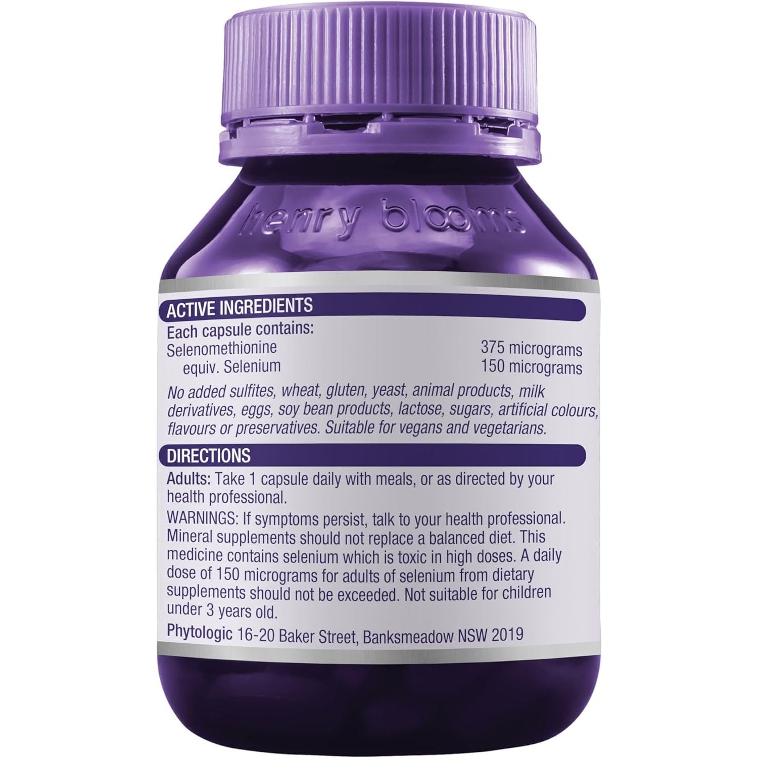 Henry Blooms Selenium Forte 150mcg 90c - Cutprice Online