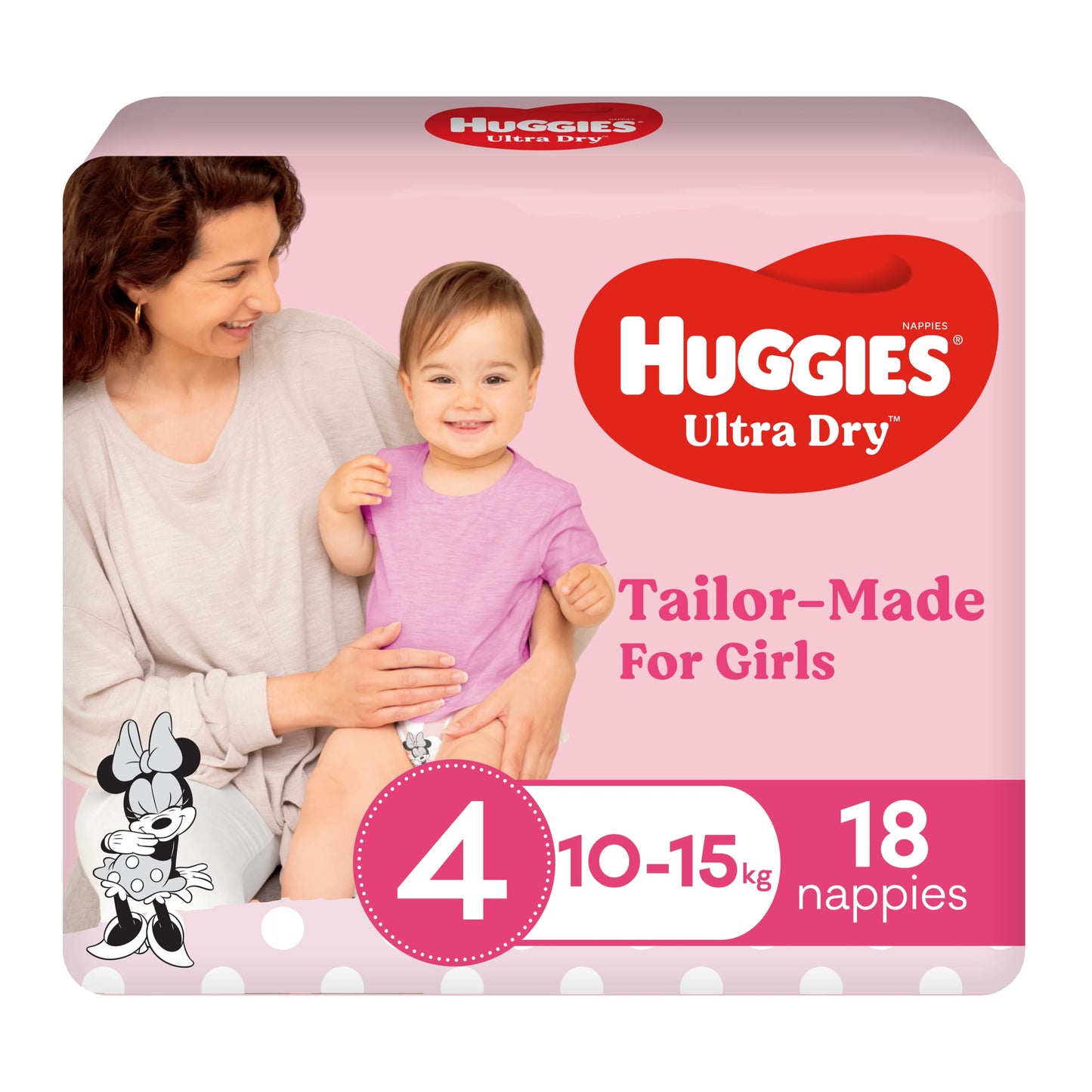 Huggies UltraDry Nappies Toddler Girl 18 pack - Cutprice Online