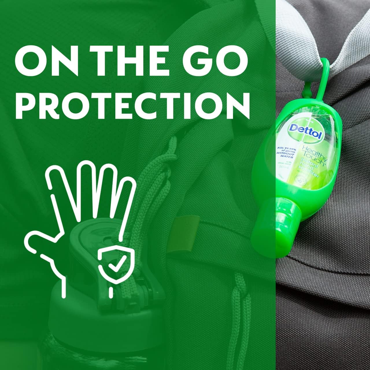 Dettol Instant Hand Sanitiser Refresh Green Clip 50ml - Cutprice Online