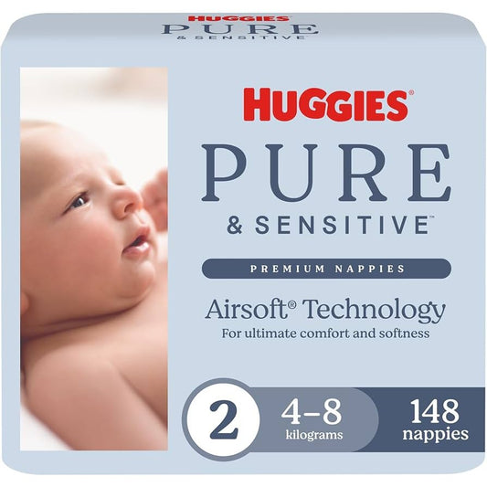 Huggies Pure & Sensitive 74pk Stage 2
