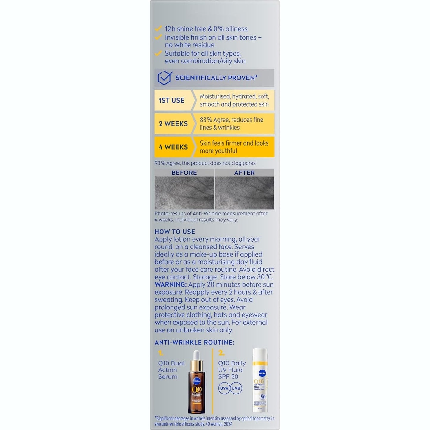 Nivea Q10 Daily Uv Fluid Spf50 40ml