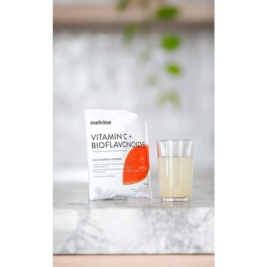 Melrose Vitamin C Plus Bioflavonoids Orange Flavoured 100g - Cutprice Online