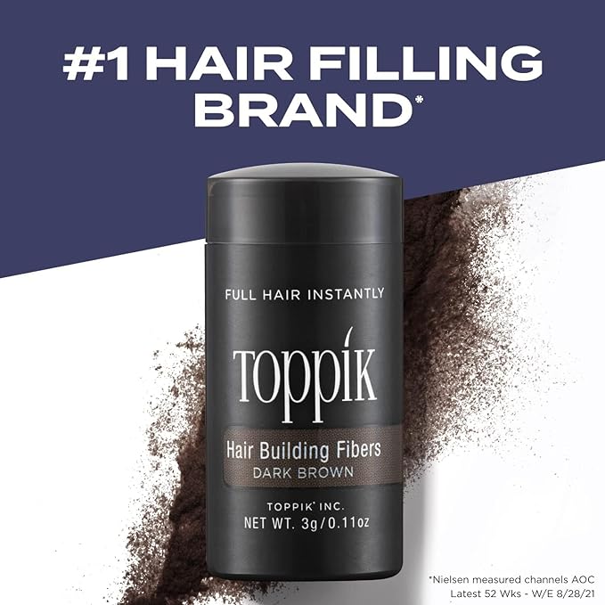 Toppik Hair Building Fibers Dark Brown 27.5g - Cutprice Online