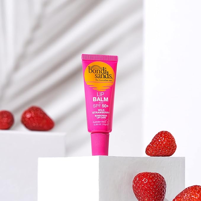 Bondi Sands Lip Balm With SPF 50+ Wild Strawberry Sunscreen Lip Care 10g - Cutprice Online
