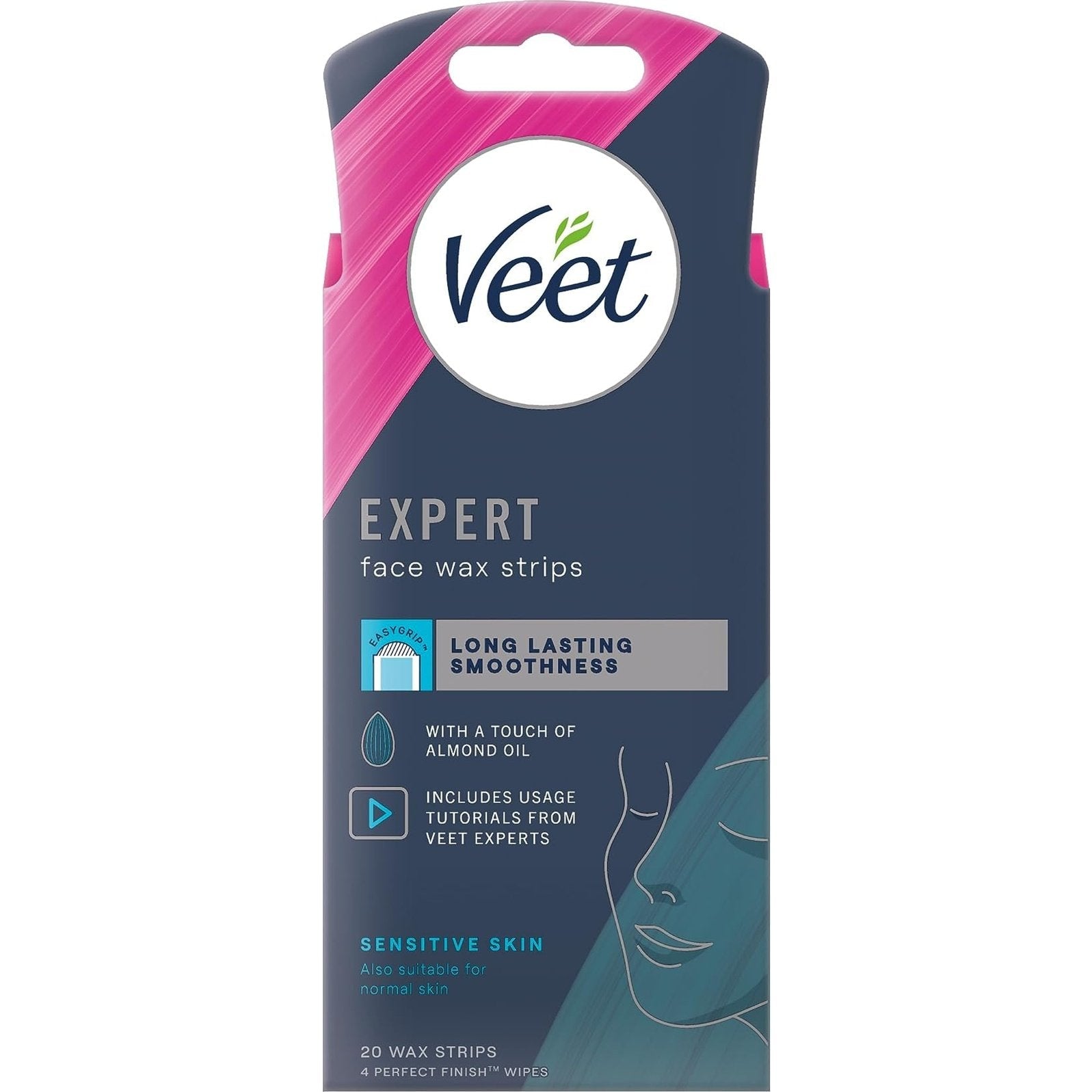 Veet Expert Face Wax Strips 20 Pack - Cutprice Online