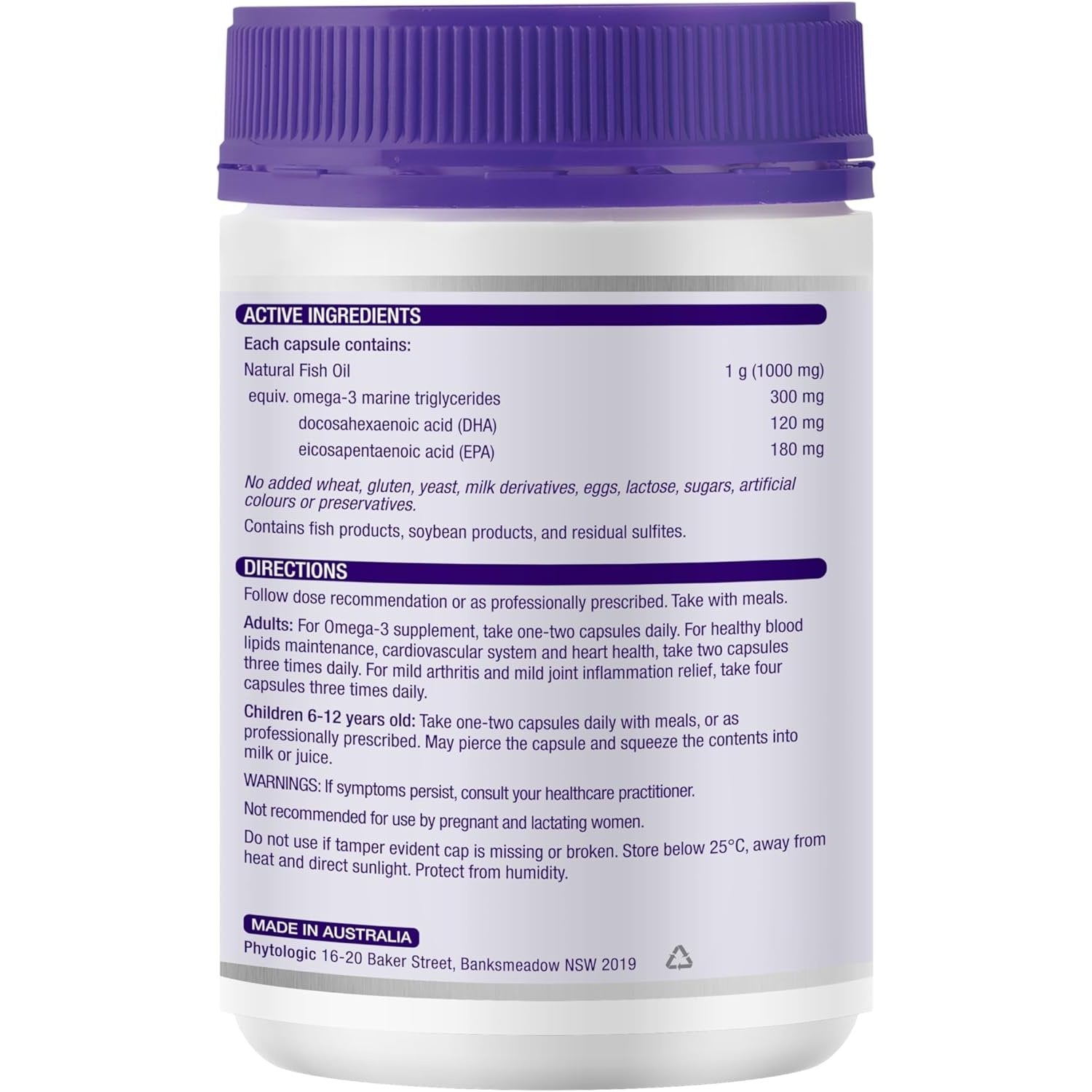 Henry Blooms Odourless Natural Fish Oil 1000 400c - Cutprice Online