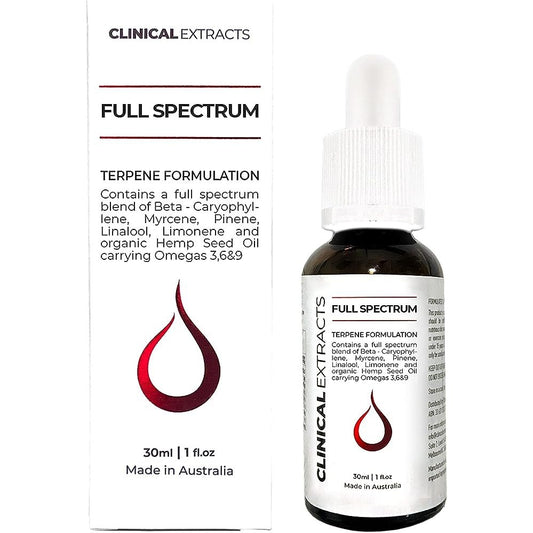 Clinical Extracts Terpene Formulation Full Spectrum 30ml - Cutprice Online